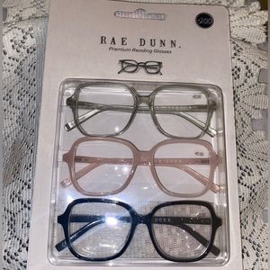 Rae Dunn Three pack reading glasses +2.00